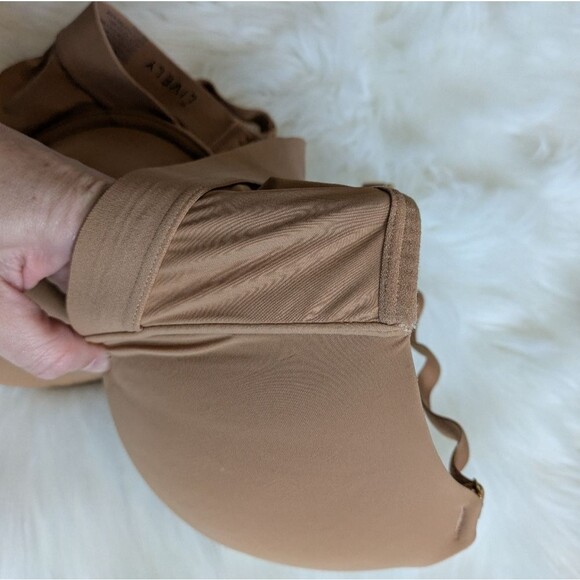 Lively Intimates Tan Nude Beige Comfort Lace T-shirt Bra 36C Sand Brown - Picture 6 of 6